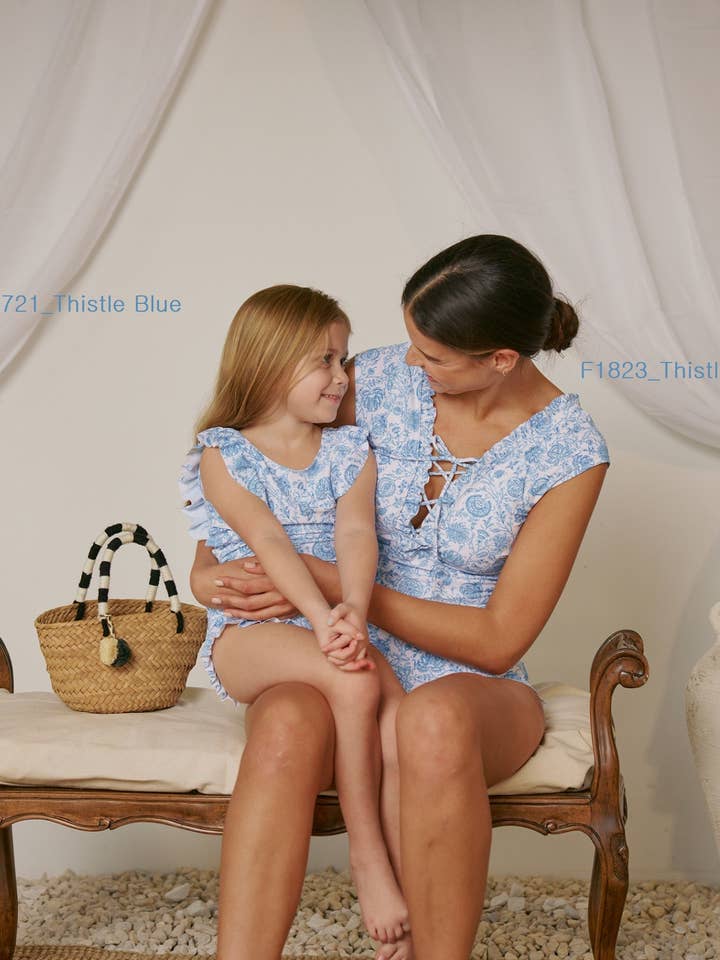 Tank 1 Stück mit großer Rüschen-K4721_Thistle Blue für den Großhandel von MARINA WEST SWIM