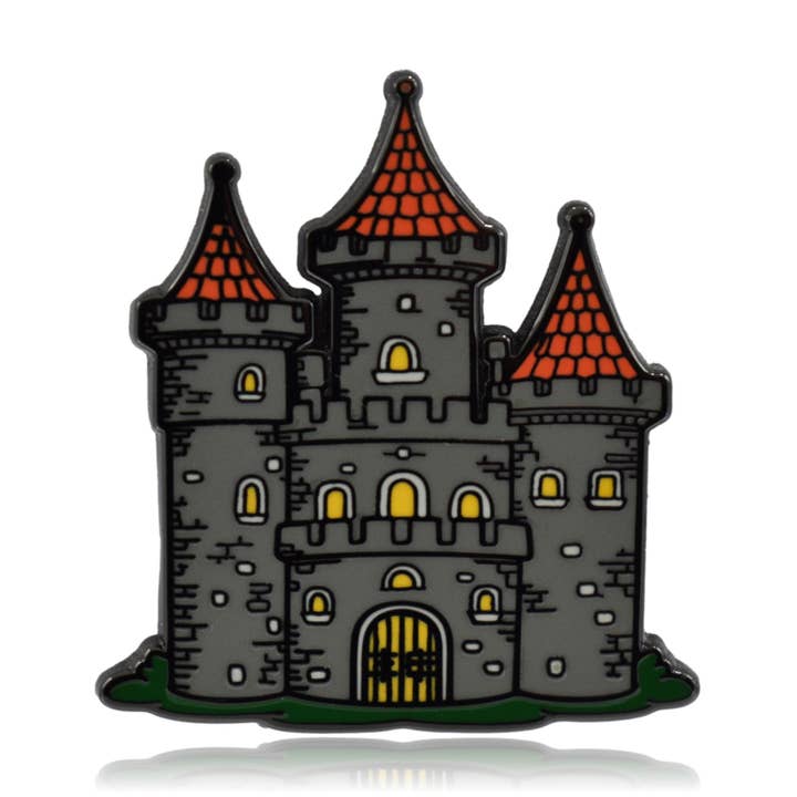 Clayton Jewelry Labs - Wholesale Lapel Pin/Button - Medieval Castle Enamel Pin0