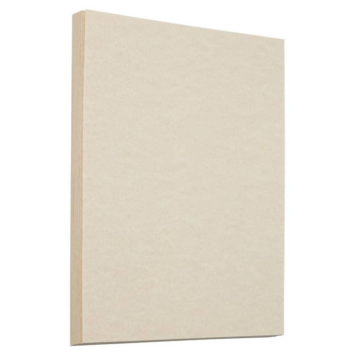 JAM Parchment 65lb Cardstock, 8.5x11 Cover, Natural, 250/Pk for wholesale by JAM PAPER