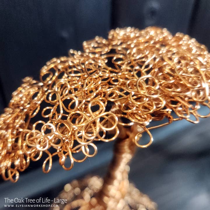 Elysian Workshop - Wholesale Sculpture - The Oak Bonsai Tree Handmade Copper Sculpture Boho3
