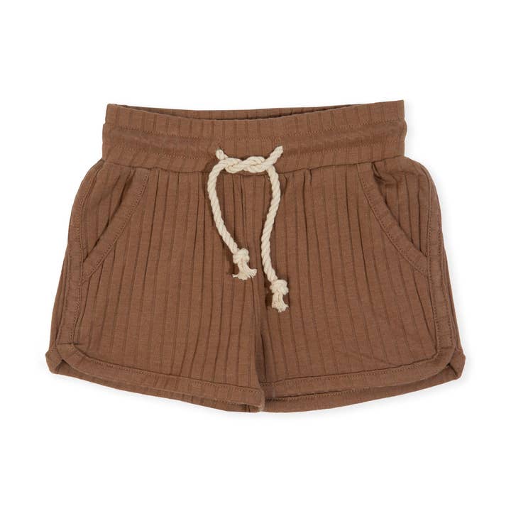 Corey Pocket Shorts - Rib Latte for wholesale by Indigo & Lellow