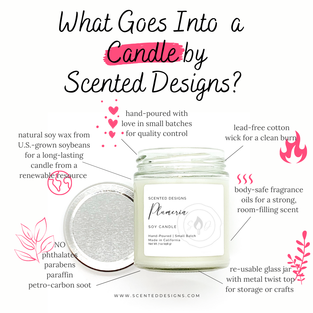 Scented Designs Candle Co - Wholesale Jar/Filled Candle - Plumeria Soy Candle - 7oz Signature Jar5