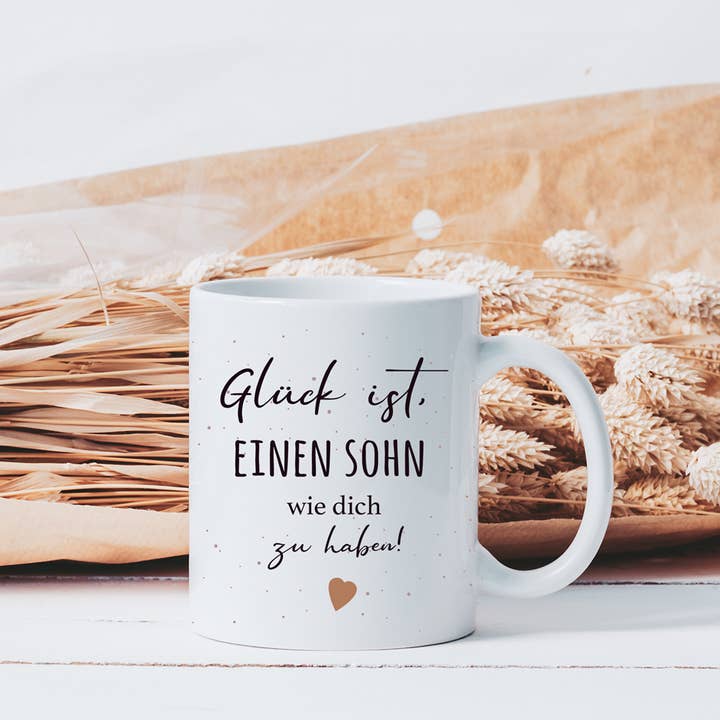 Farbrausch - Wholesale Coffee Mug - Mug "Happiness is having a son like you"1