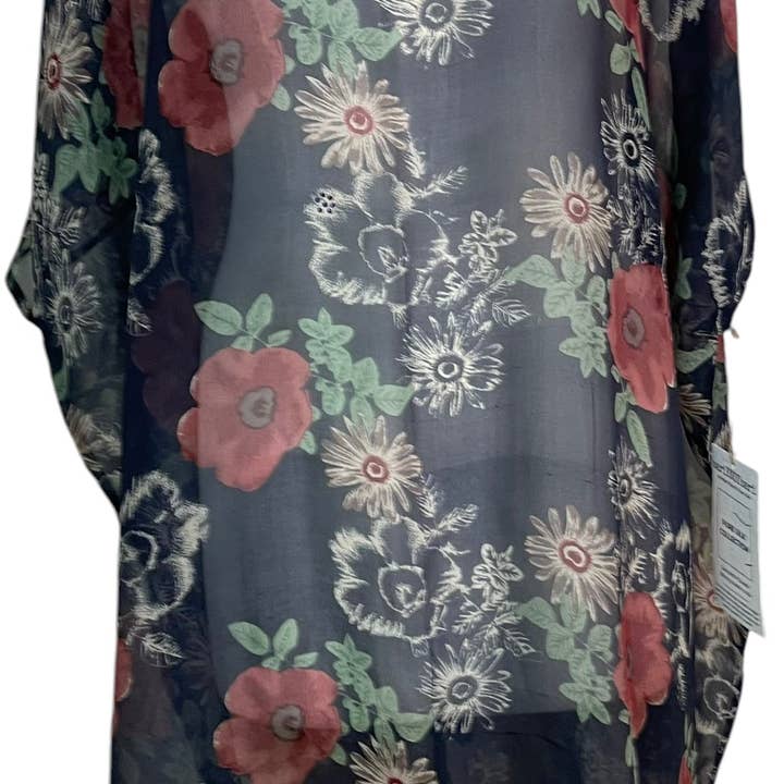 PRG5842 Sheer Avatar Pure Silk Midi Length Kaftan for wholesale by sariKNOTsari