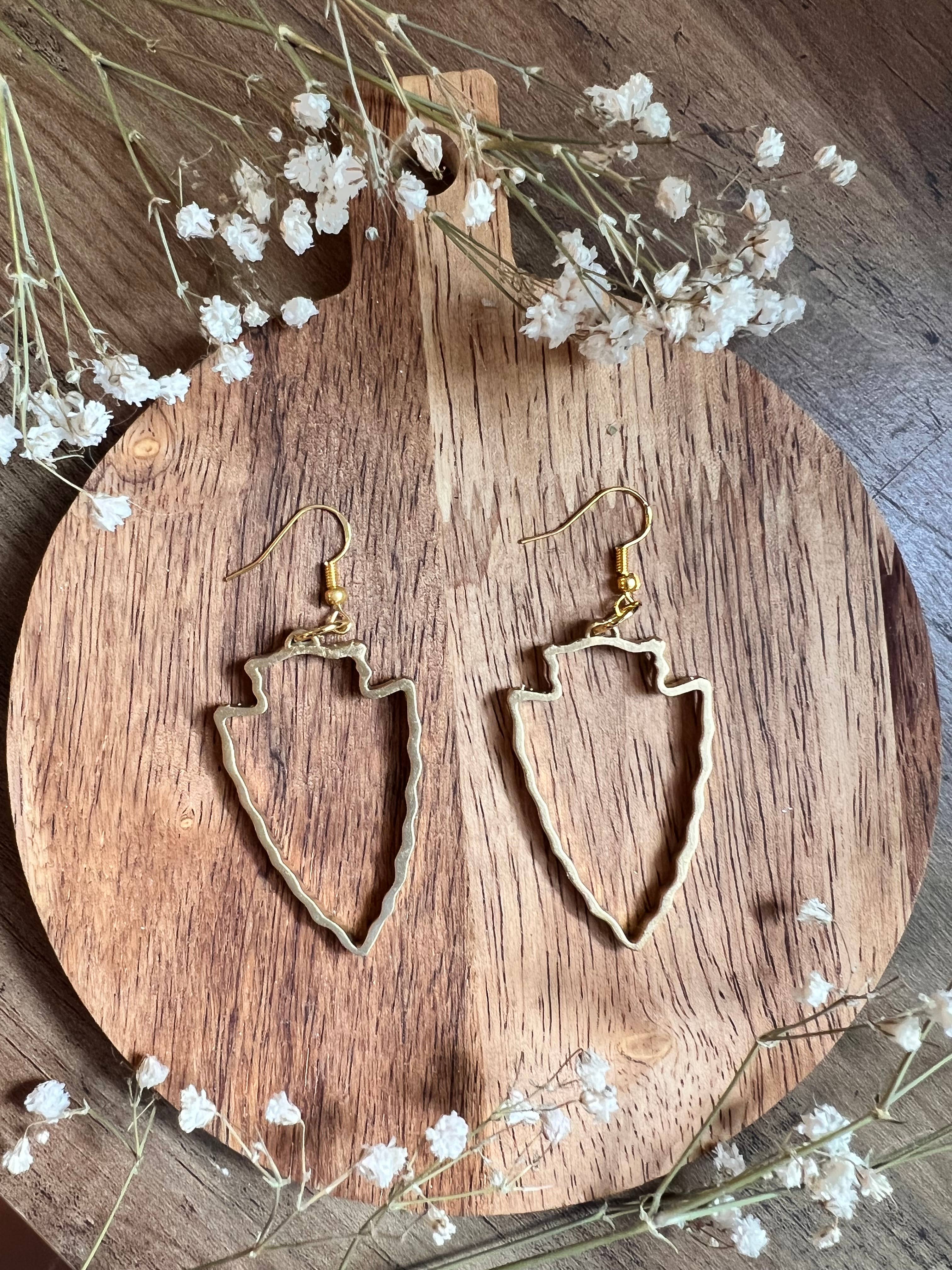 Elby Designs – wholesale Dangle earrings – Kansas City Arrowhead Earrings