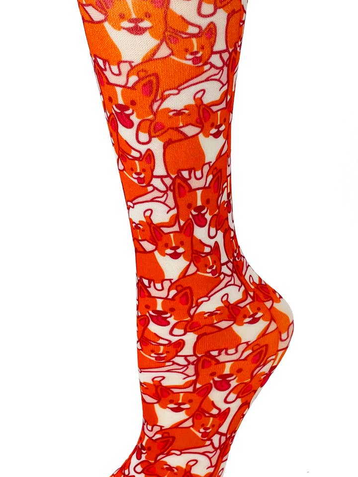 Corgi's Print - Cutieful Compression Socks for wholesale by Cutieful