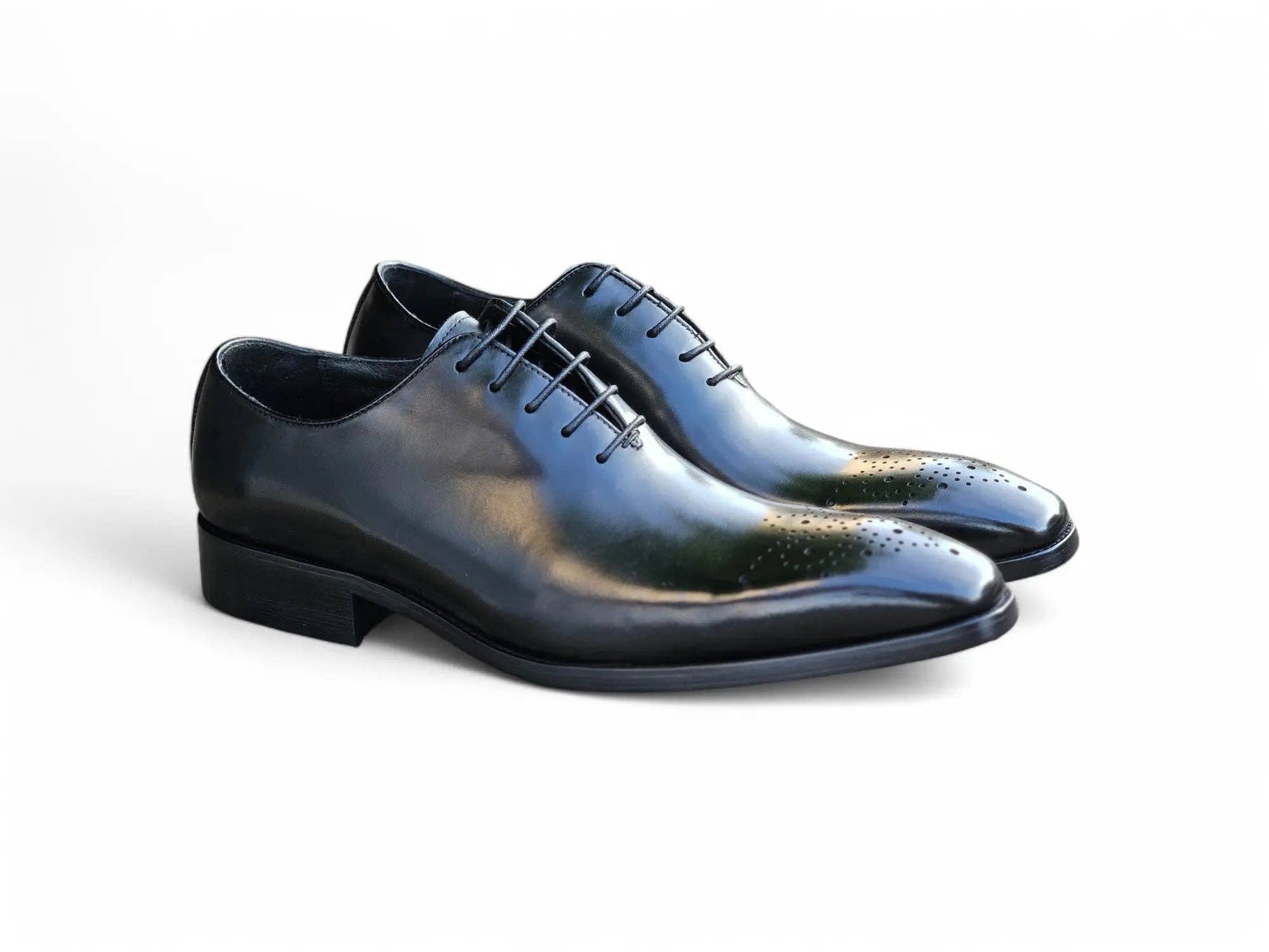 Carrucci Shoes - Wholesale Oxford Shoes - Men's - Hand Burnished Leather Wholecut Calf Oxford8