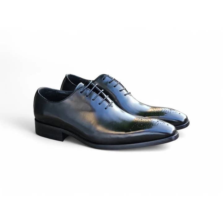 Carrucci Shoes - Wholesale Oxford Shoes - Men's - Hand Burnished Leather Wholecut Calf Oxford8