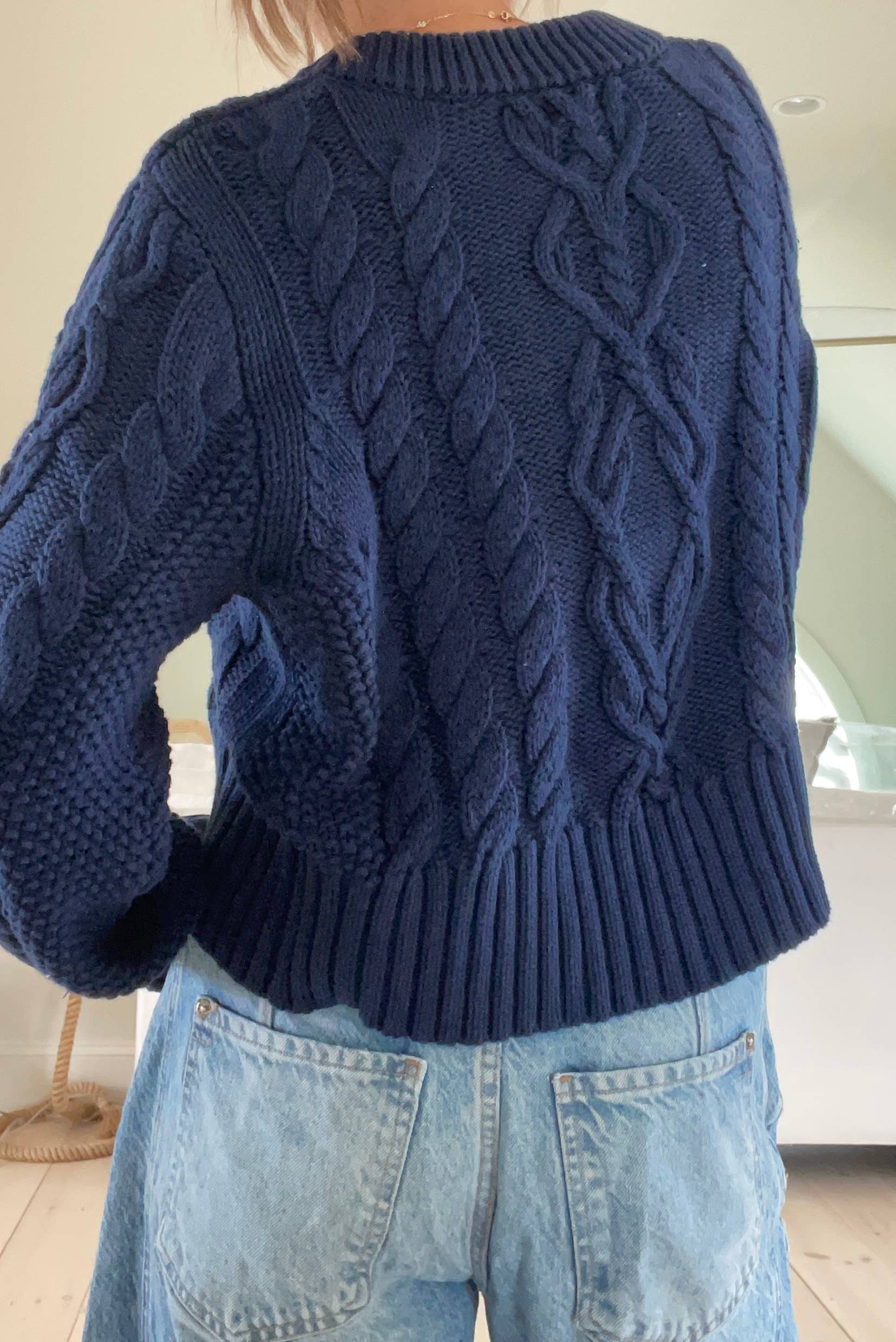 Pink Pineapple - Vente Cardigan – femme - Le cardigan court en maille torsadée Celine QUATRE couleurs2