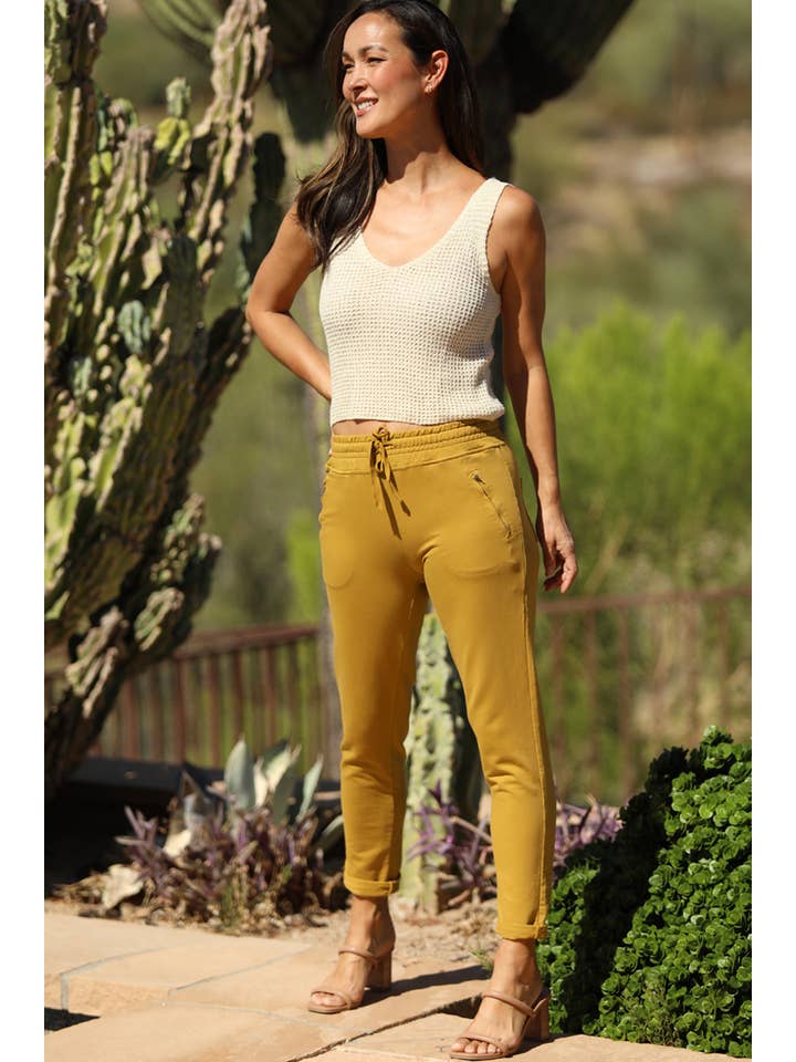 Nostalgia - Vente Pantalon d'intérieur/de jogging – femme - JOGG DE JOGGING EN TISSU ÉPONGE NP746-ASIS AVEC LIEN À NOUER SUR LE DEVANT ET POCHE ZIPPÉE40