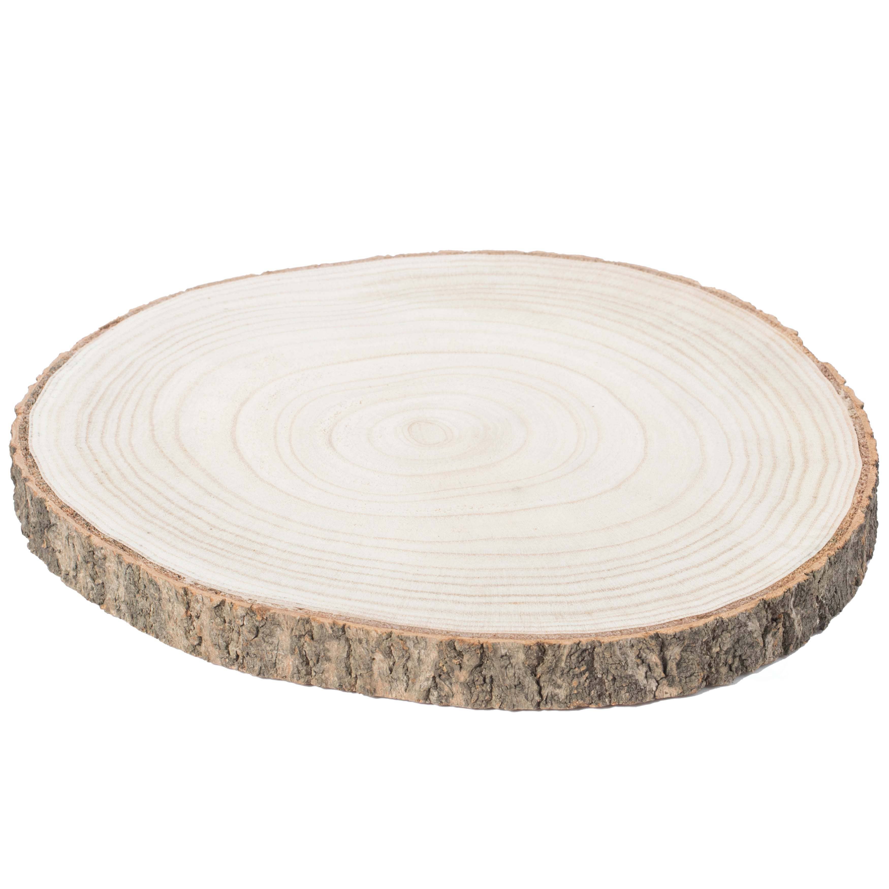 Quickway Imports - Wholesale Decorative Tray - Natural Wood Slabs Rustic Ornament Slice Tray Table Charger7