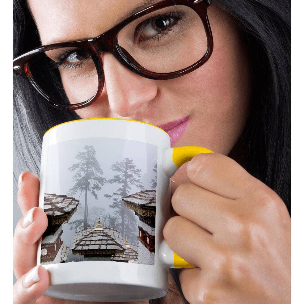 3dRose - Vente Tasse à café - 3dRose, Bhoutan, Dochu La. Chortens, stupas, temple - AS04 BJA0030 - Galerie Jaynes, Tasse1