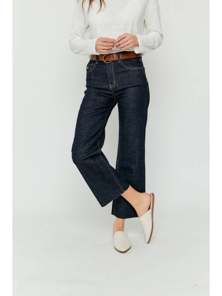 Oliver Logan - Wholesale Jeans - Women's - Aberdeen Ankle Crop High Rise Jean, Timbers