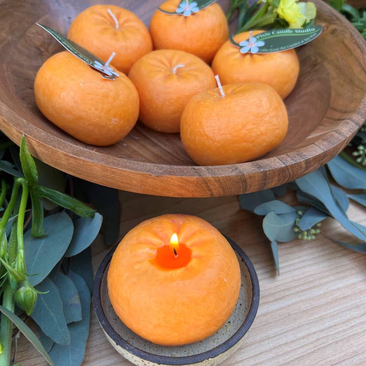 Pixie Candle Studio - Wholesale Novelty Candle - Ojai Pixie Tangerine Fruit Candle