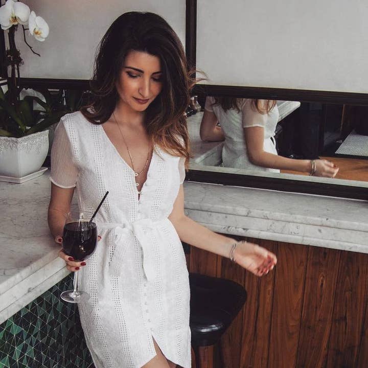 Amalfi ögla knapp upp klänning för wholesale av KARMA for a Cure