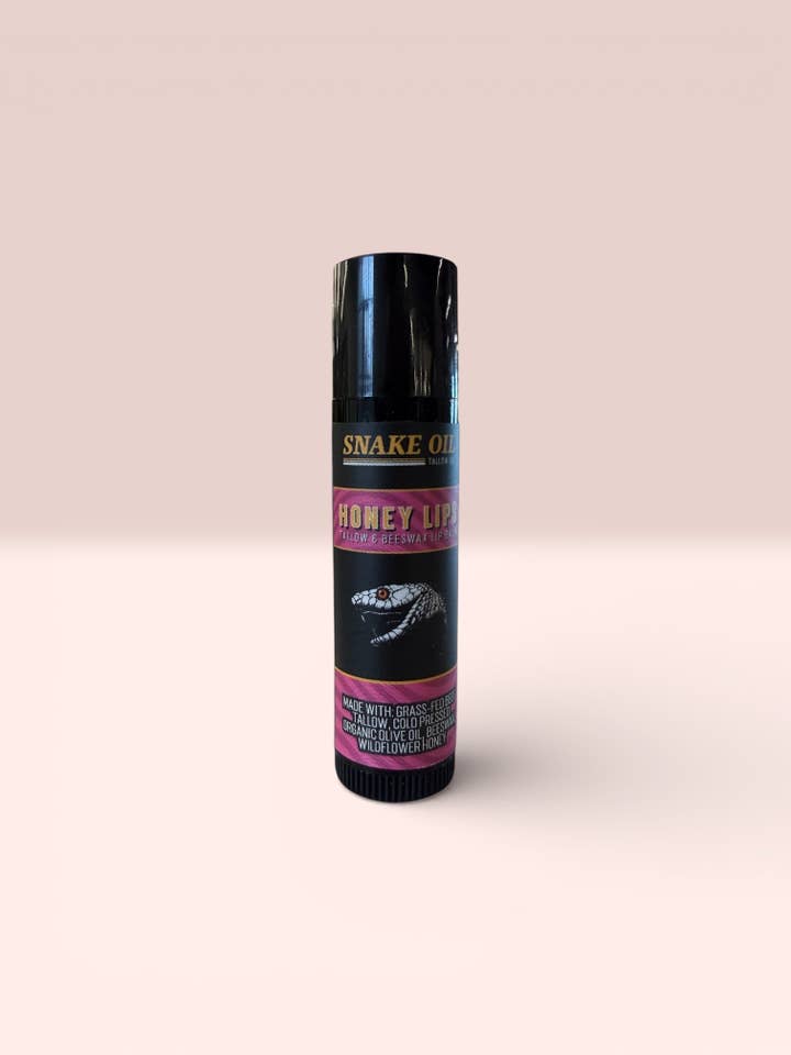 Lèvres de Miel - Baume à Lèvres au Suif pour la vente par Snake Oil Tallow Co.