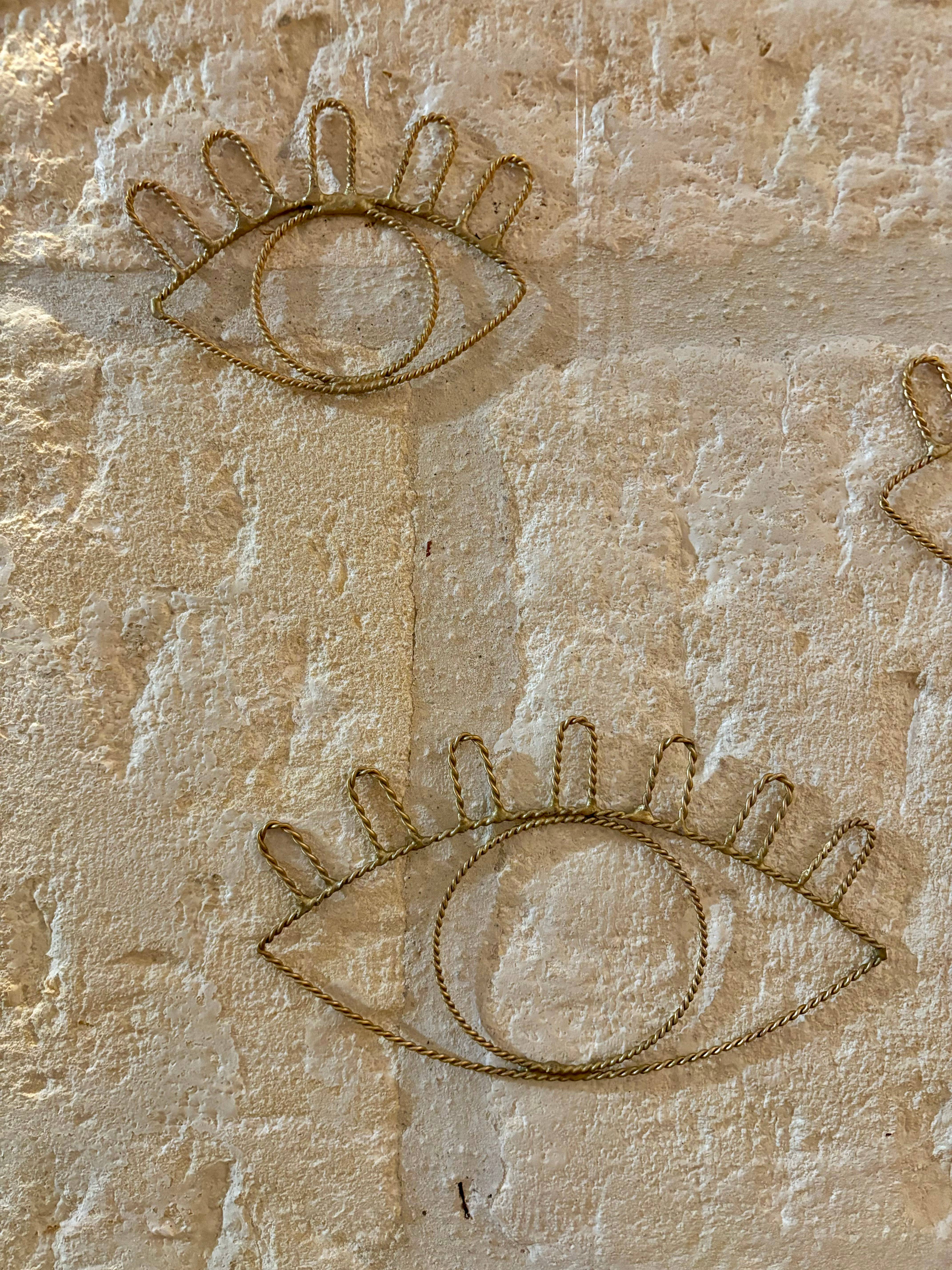 BAHIA HOME - Venta al por mayor Papel pintado 3D - Ojo Caracas de alambre de latón retorcido1