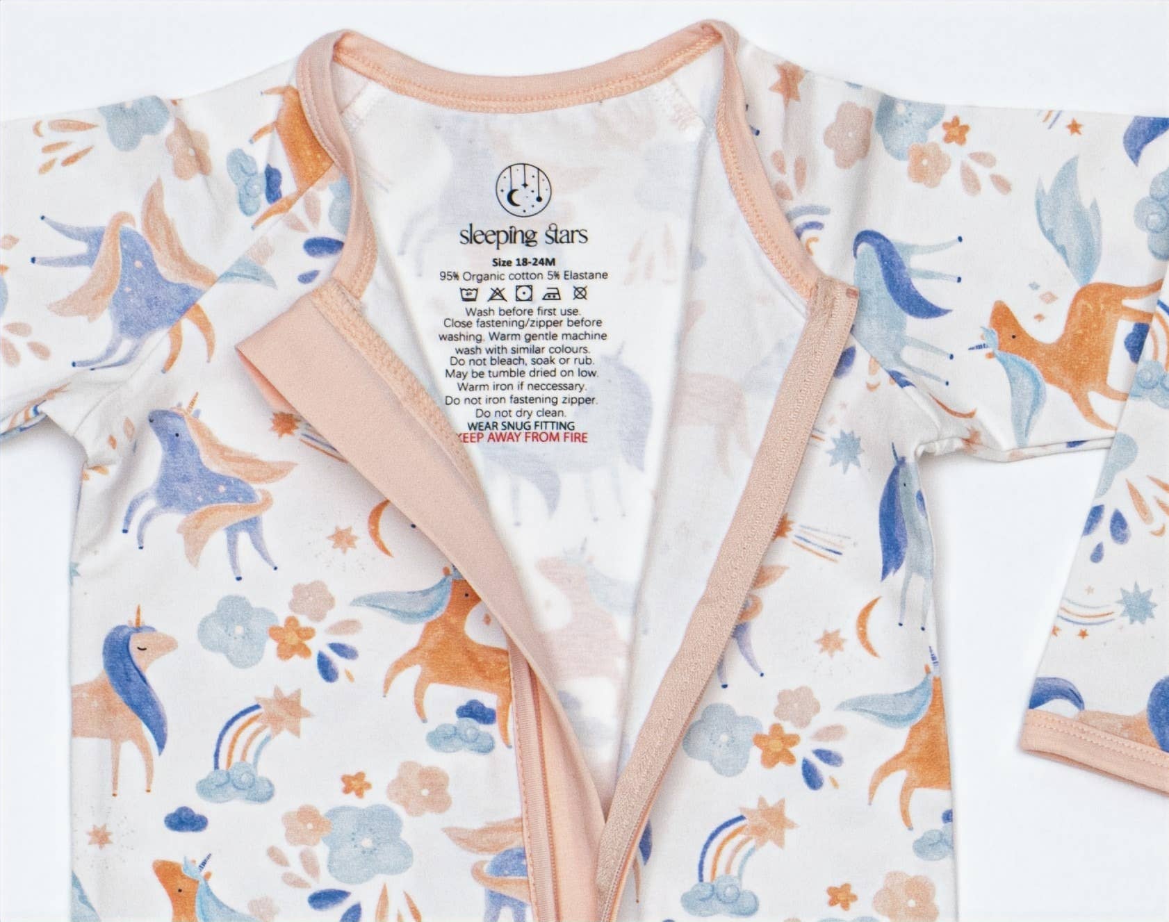 Sleeping Stars - Wholesale Sleepsuit - Baby - Unicorn Baby Grow2