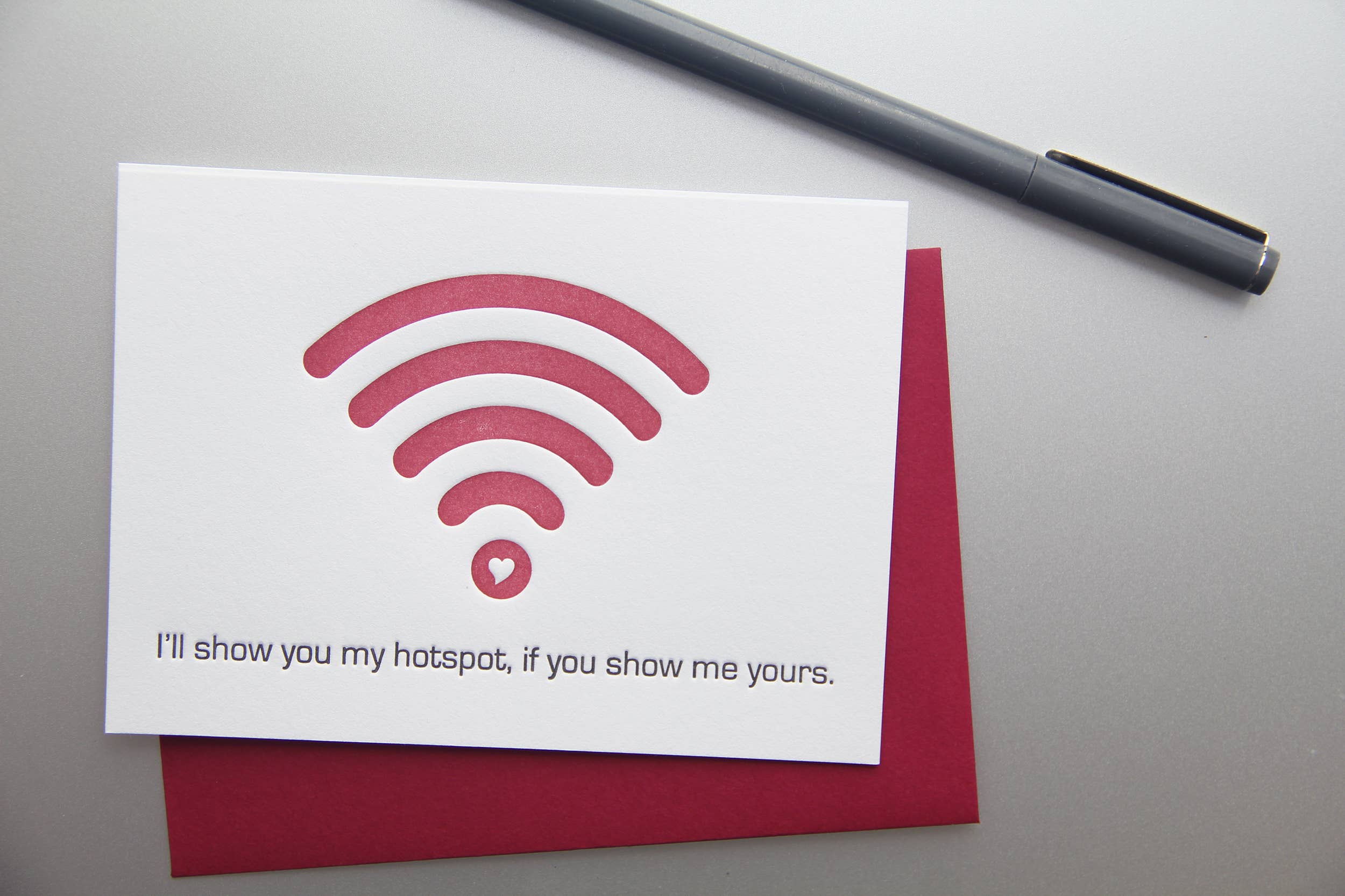 Kiss and Punch - Wholesale Valentine's Day Card - Hotspot Love Letterpress Card | Valentine's Day2