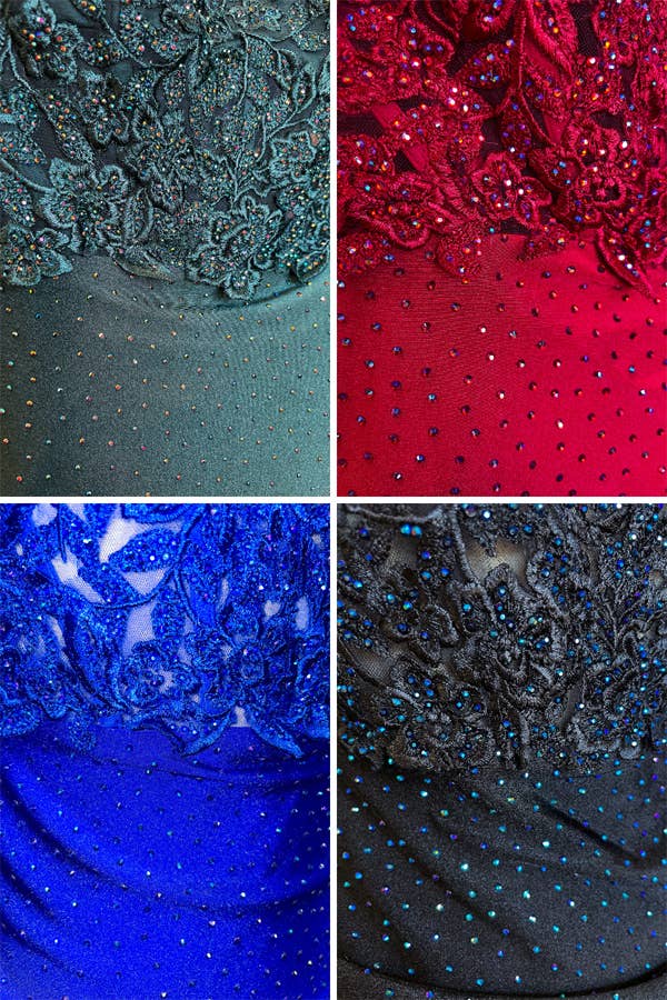 Babyfox Apparel - Wholesale Dress - Women's - Embroidered Illusion Top Stretch Short Dress4