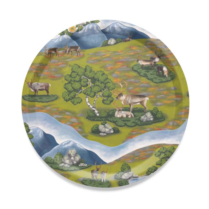 Passeggiata Verde Vassoio Rotondo per la vendita all'ingrosso da parte di Arvidssons Textil