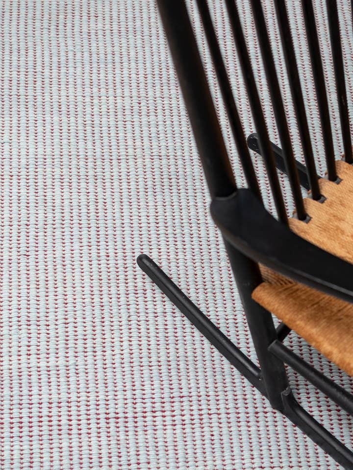 Wendedecke aus Wolle, Burgund/Blau für den Großhandel von MATIAS MOELLENBACH