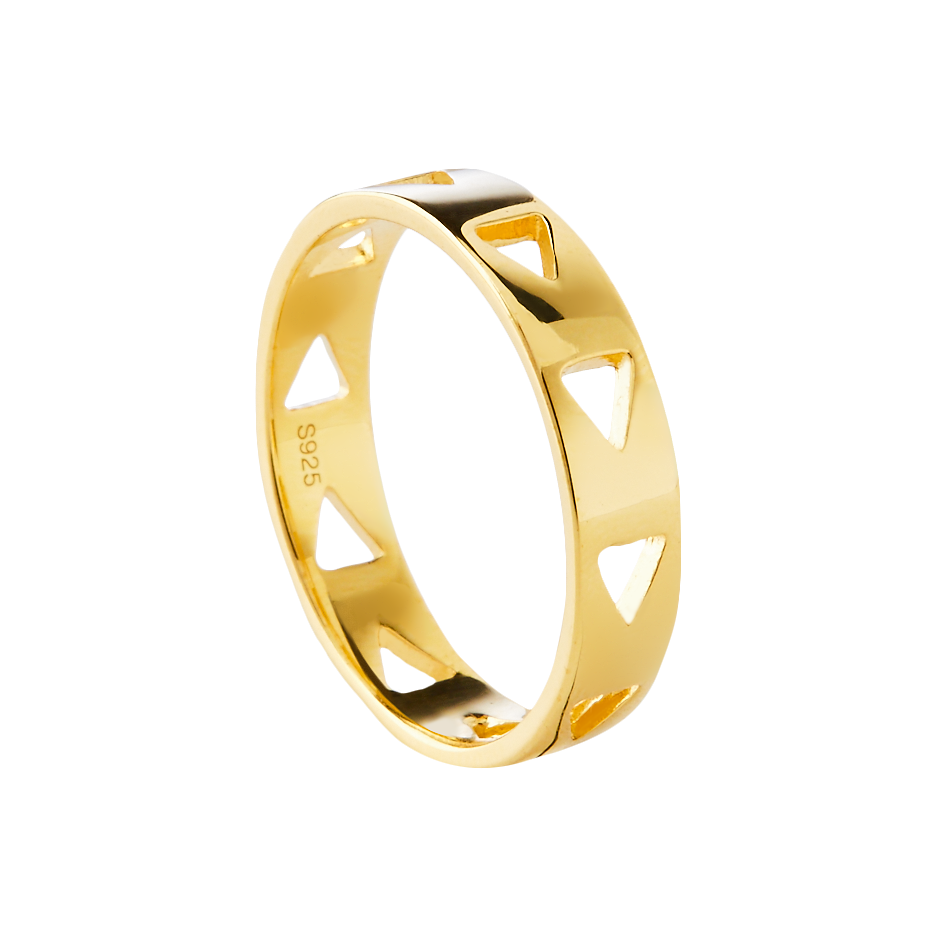 MURONA - Wholesale Band/gestapelde ring - Volg Gold0