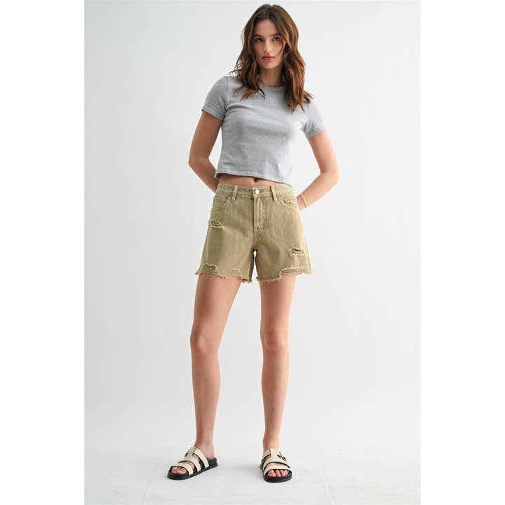 SHORTS MIDI RIGID BOYFRIEND pour la vente par Mica Denim