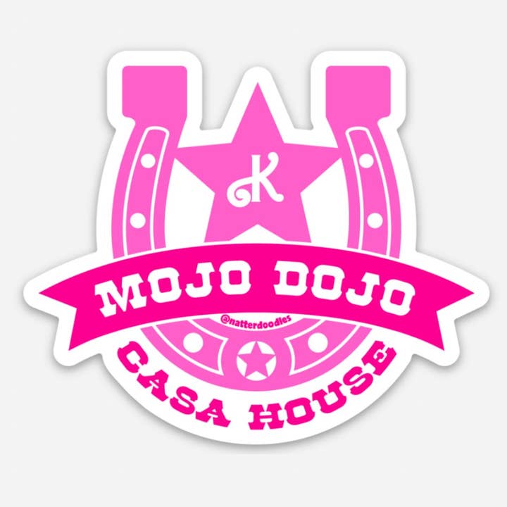 NatterDoodle – wholesale Sticker – Ken's Mojo Dojo Casa House Sticker – Barbie Movie Inspired