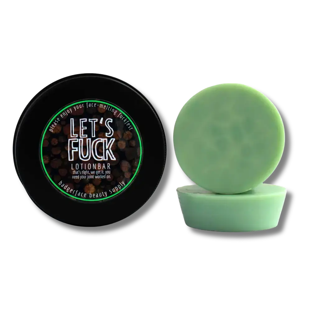 Badgerface Beauty Supply - Wholesale Solid Lotion - Let's Fuck Lotion Bar. Cute, Funny Gifts for Men.1