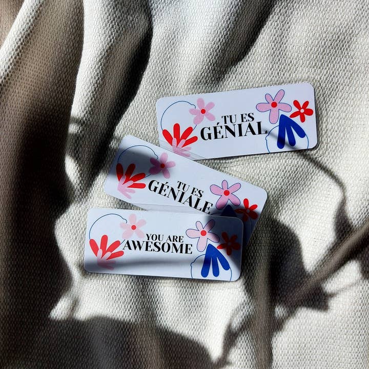 Small bookmark with sturdy laminated illustration for wholesale by Lemon.lemoff