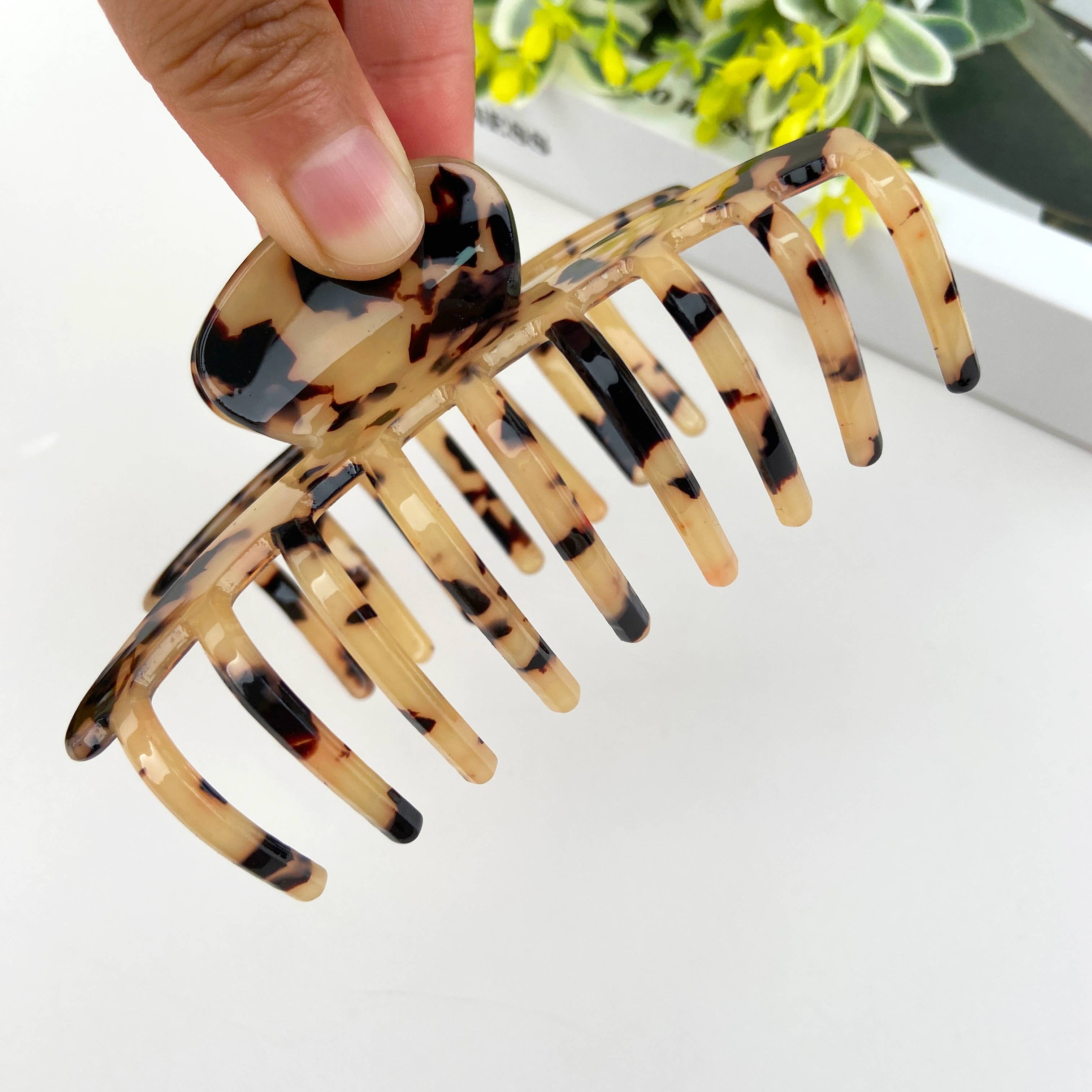 mildstyles – Clips para cabelo - Mulher por atacado – Crush Chita Pele Garra Clip8