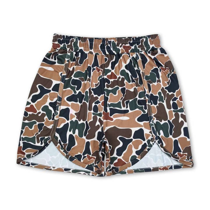 Yawoo Garments - Wholesale Mommy & Me Sets - Khaki camo adult women mommy and me shorts