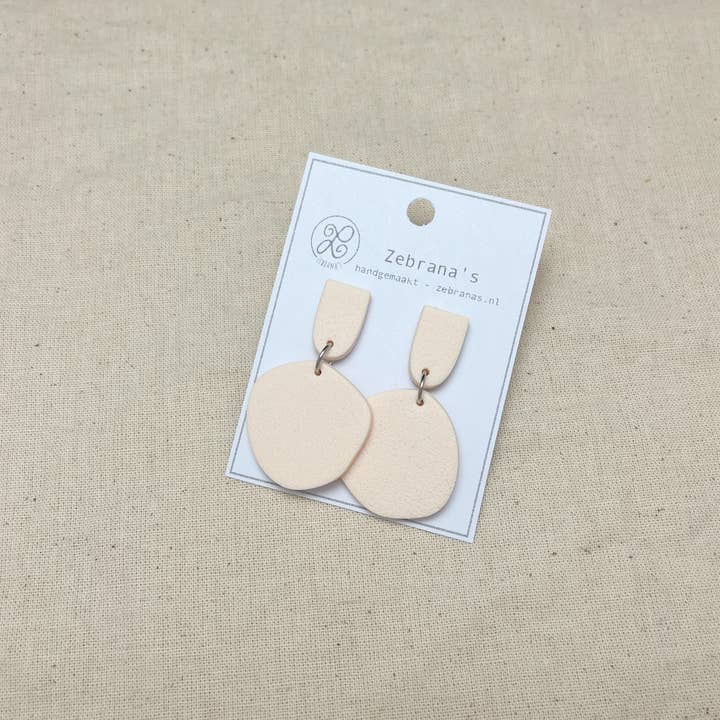 Zebrana’s - Wholesale Dangle Earrings - Organic round polymer clay statement earrings8