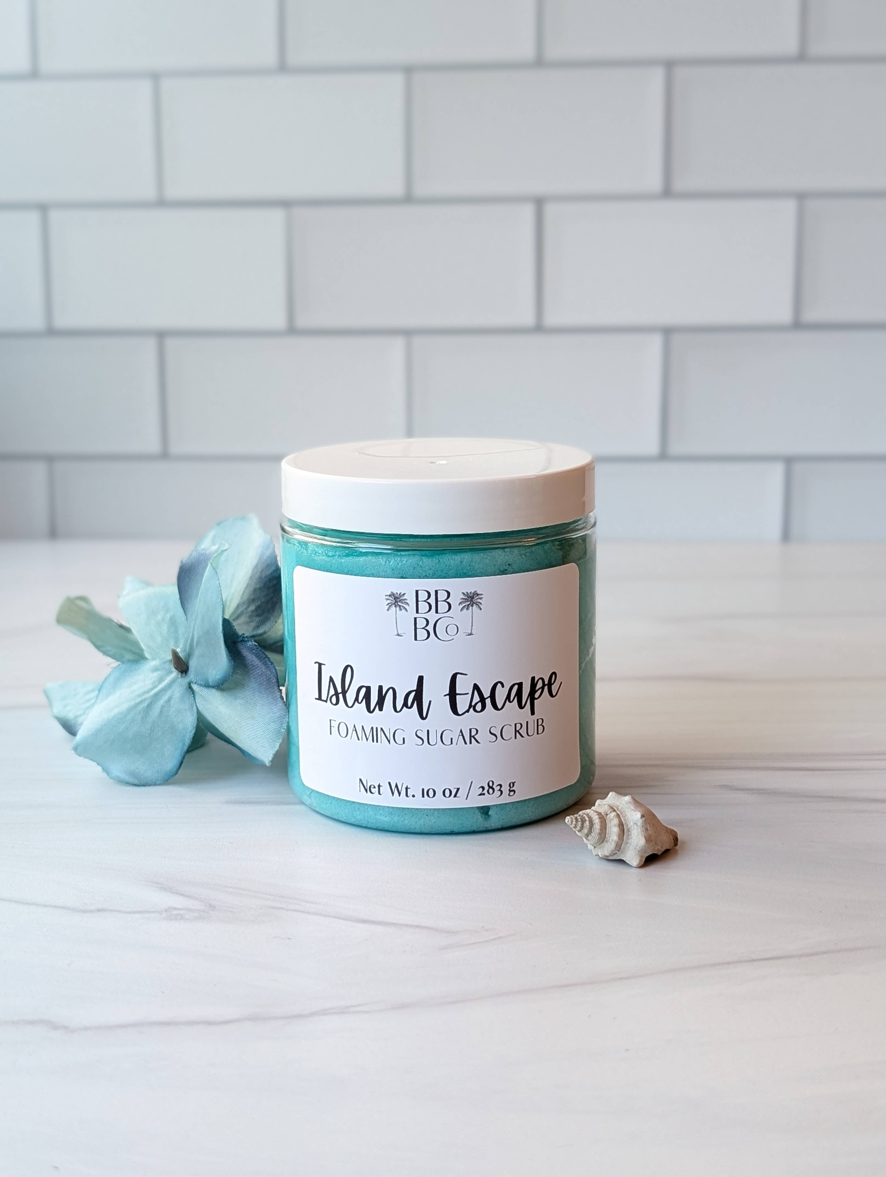 Beachy Bubbles Bath Co - Wholesale Body Scrub/Exfoliant - Island Escape Foaming Sugar Scrub4