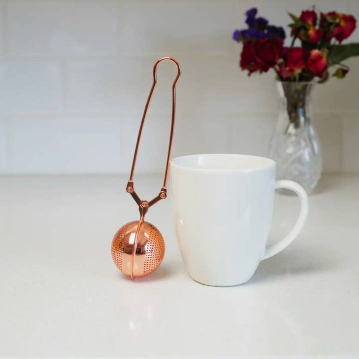 Bamboo Switch - Wholesale Tea Strainer/Infuser - Rose Gold Stainless Steel Tea Strainer | Infuser |Bestseller
