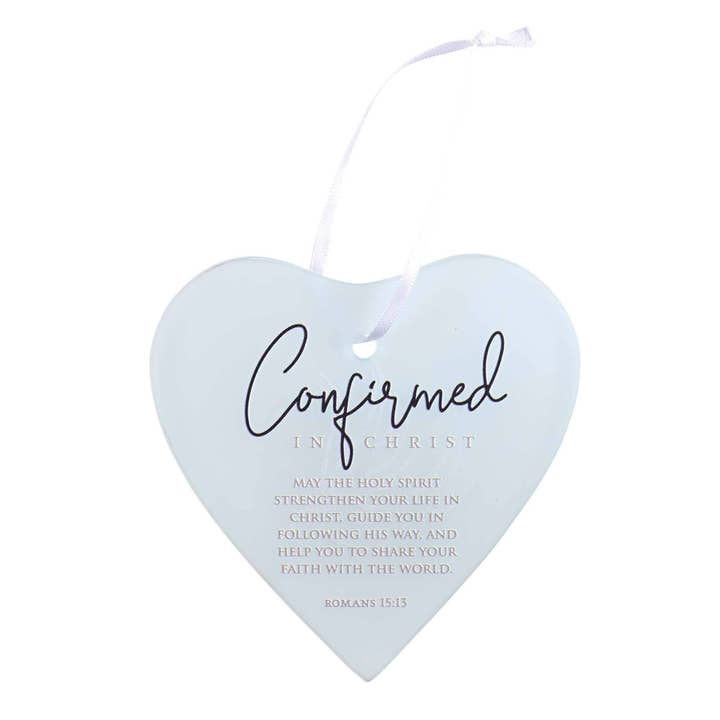 Adorno de cristal con forma de corazón, Cristo confirmado para venta al por mayor de Cottage Garden