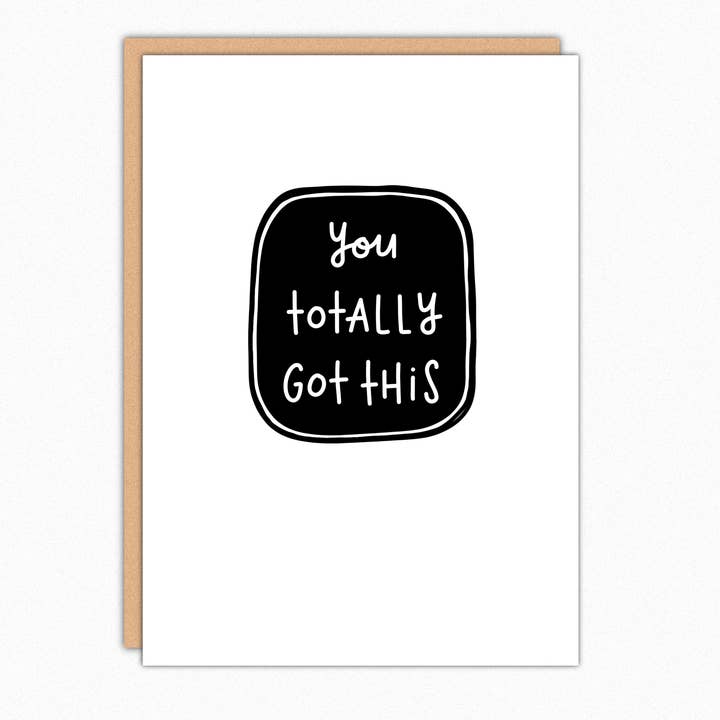 Carte d'encouragement "Tu vas y arriver" IN136C pour la vente par In A Nutshell Studio