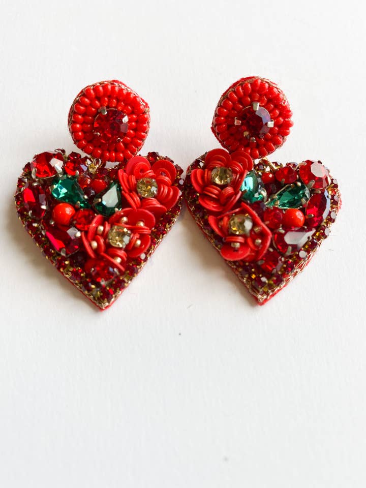 Boucles d'oreilles Mon Coeur pour la vente par V’Odetta