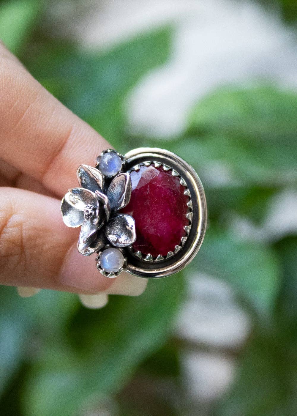 Ambra Jewels - Wholesale Cocktail/Statement Ring - Ruby Gemstone Ring, AR-71756