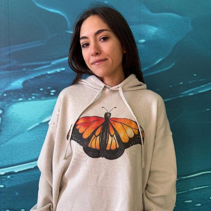 Camisola Crop Monarch por atacado de Blue Mermaid Art