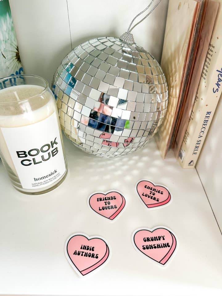 Pegatinas del Día de San Valentín con Bookish para venta al por mayor de Coffee & Good Reads