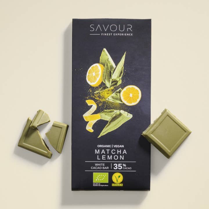 White chocolate with matcha & lemon | Organic, vegan and other Purchase Wholesale lactose free milk. Free Returns & Net 60 Terms on Faire trending on Faire.