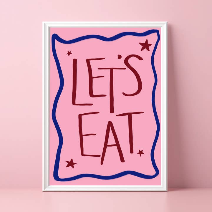 Let's Eat - Home/Kitchen Print for wholesale by Danni Boden Designs