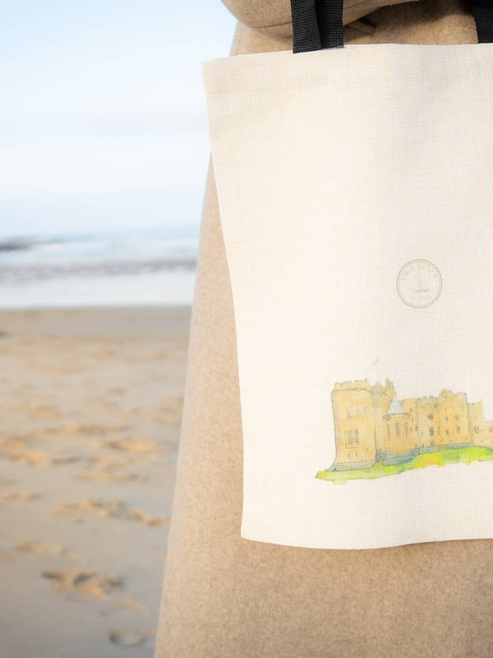 Alnwick Castle Tote Bag for wholesale by Cole Beach - Northumberland