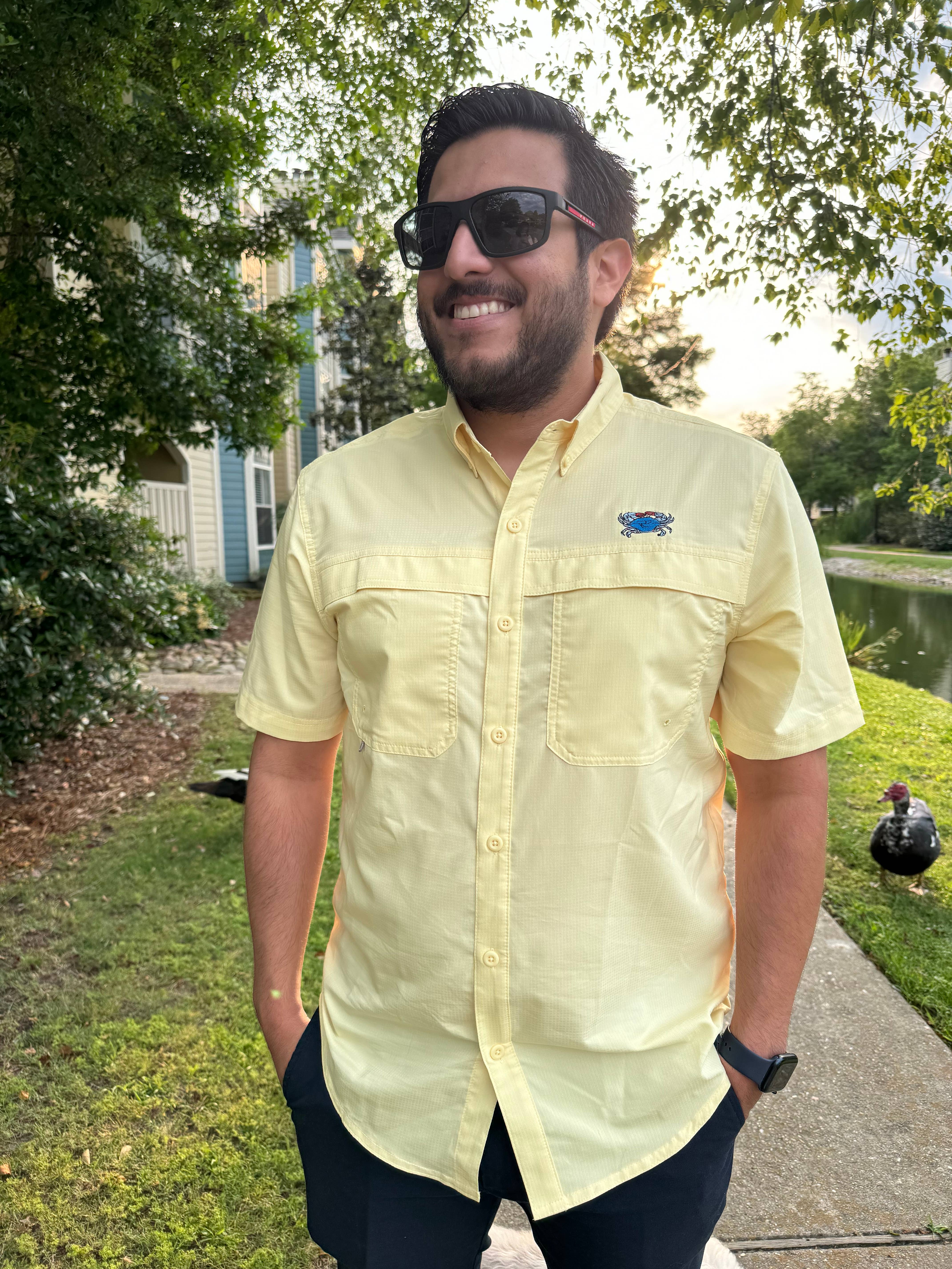 WHEREable Art, LLC – wholesale Buttoned-down shirt – Unisex – Men's Sun Protection Fishing Shirts 1