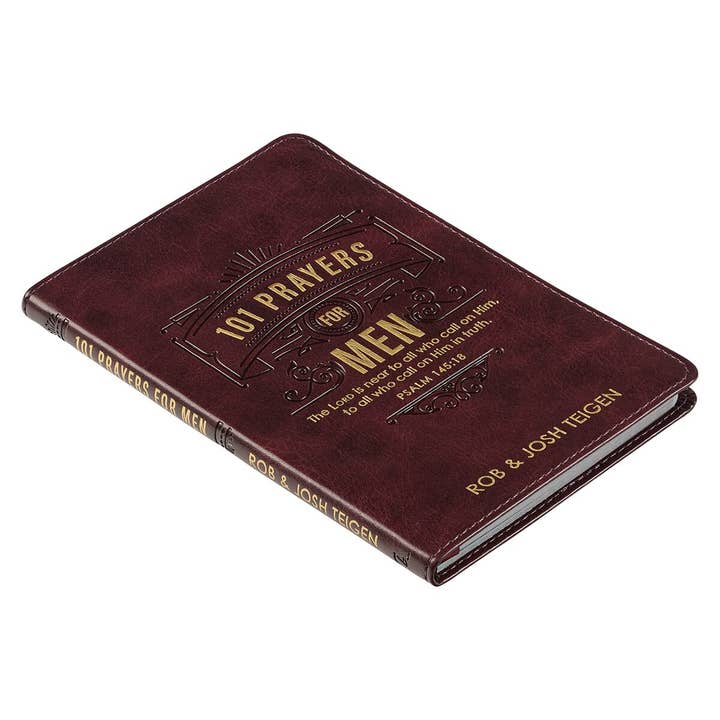 Christian Art Gifts - Wholesale Religion Book - 101 Prayers for Men Faux Leather1