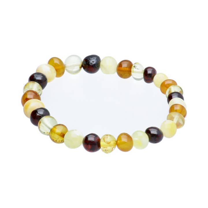 Combined Amber Bracelet 6 - 8mm for wholesale by Vives de la Cortada S.L