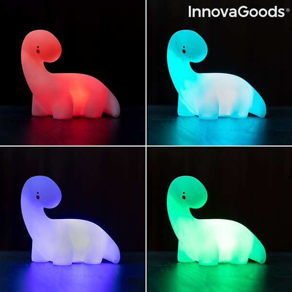 InnovaGoods - Wholesale Accent/Desk Lamp - InnovaGoods LED Dinosaur Lamp Multicolor Lightosaurus1
