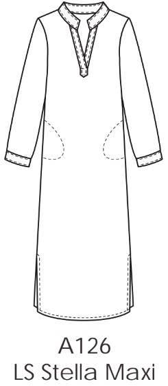 La Mer Luxe – Engroshandel Kjole - Dame – L/S Stella Maxi Kjole med Lommer Luftig Forår9